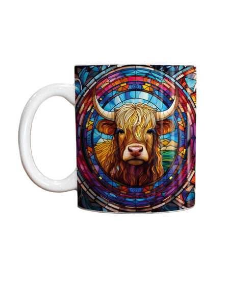 Boo Boo Highland Cow Suncatcher Artwork Ceramic Mug